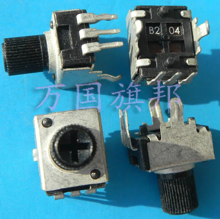 Free Delivery. R0902N 09 0932 potentiometer type B204 B200K used 200 k the vertical short shank