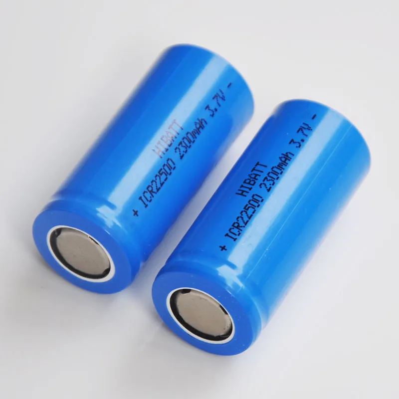 2-5PCS 3.7V 22500 Rechargeable lithium ion battery icr22500 li-ion cell baterias 2300MAH for flashlight electric razor shaver