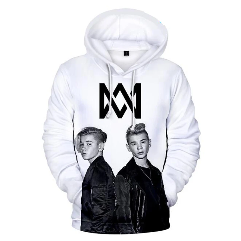 Marcus and Martinus 3D Hoodies Men/Women Harajuku Sweatshirt Fall Winter Fashion Boys/Girls Hip Hop Hooded Jacket Funny Clothes