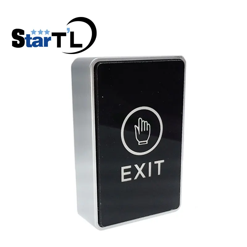 

NO/NC/COM Backlight LED Touch Exit Button Wall Mount Exit Button Push Door Release Exit Button Switch For Access Control System