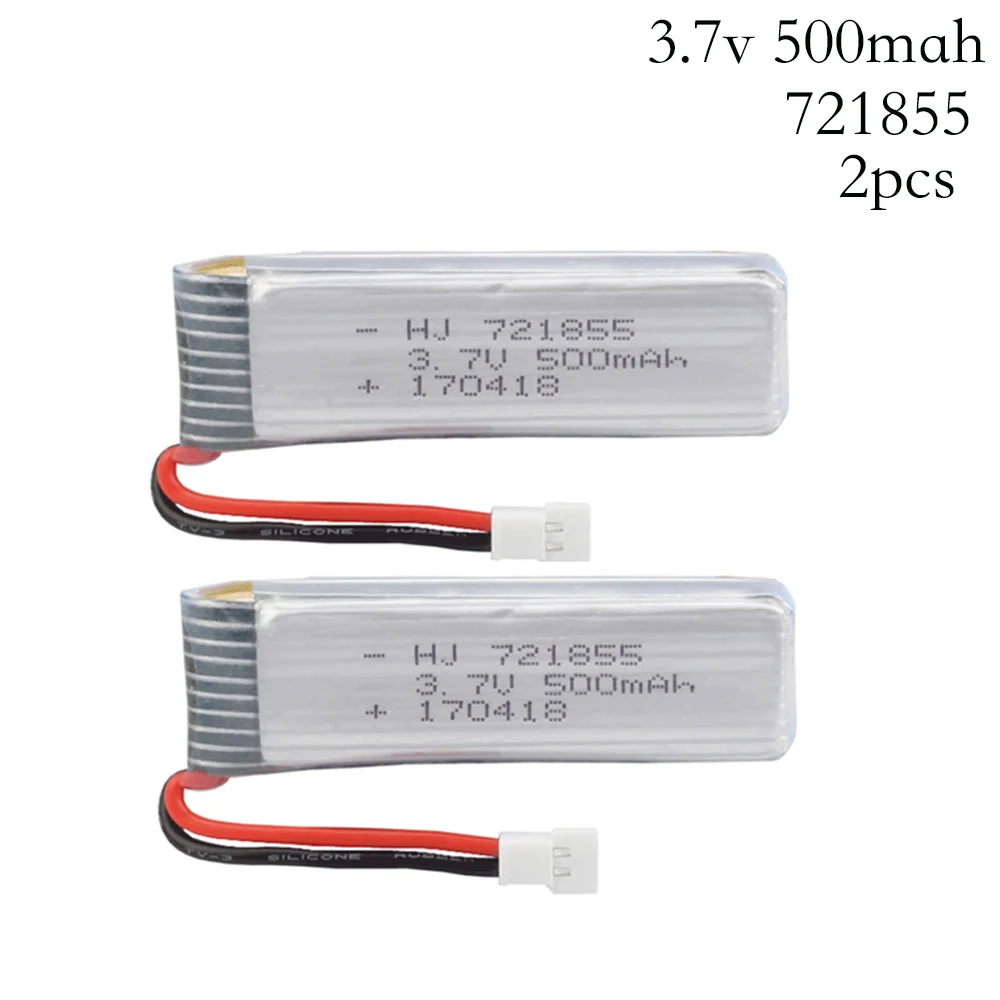 

2pcs 3.7V 500mAh 20c lipo Battery RC Quadcopter Spare Parts for H37 E50S E50 Wltoys V930 V977 FPV Quadcopter Battery