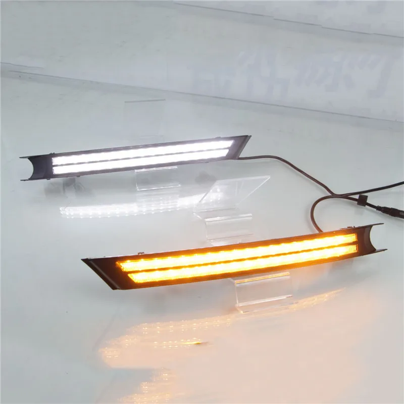 

2PCS LED Daytime Running Light For Mazda CX-5 CX5 2017 2018 Flowing Turn Signal Relay ABS 12V DRL Fog Lamp Decoration