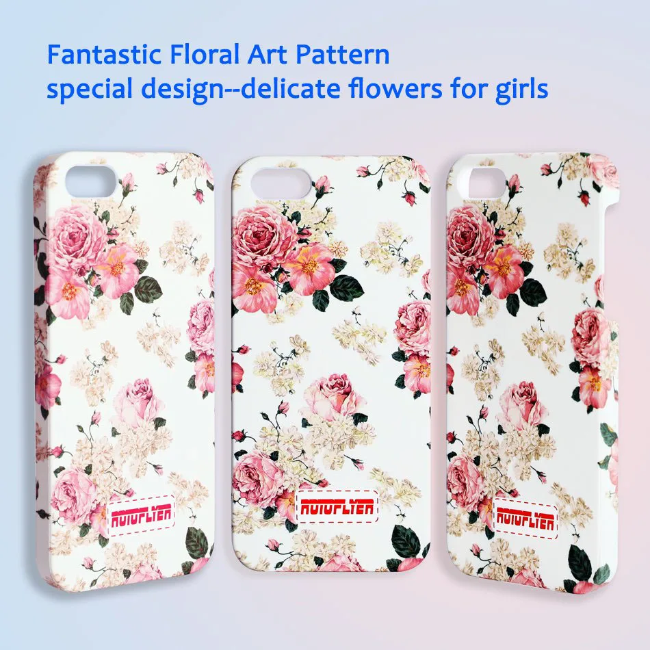 Luminous Case for iPhone 5 5S SE Beautiful Flower Pattern Back Cover for Girls Women