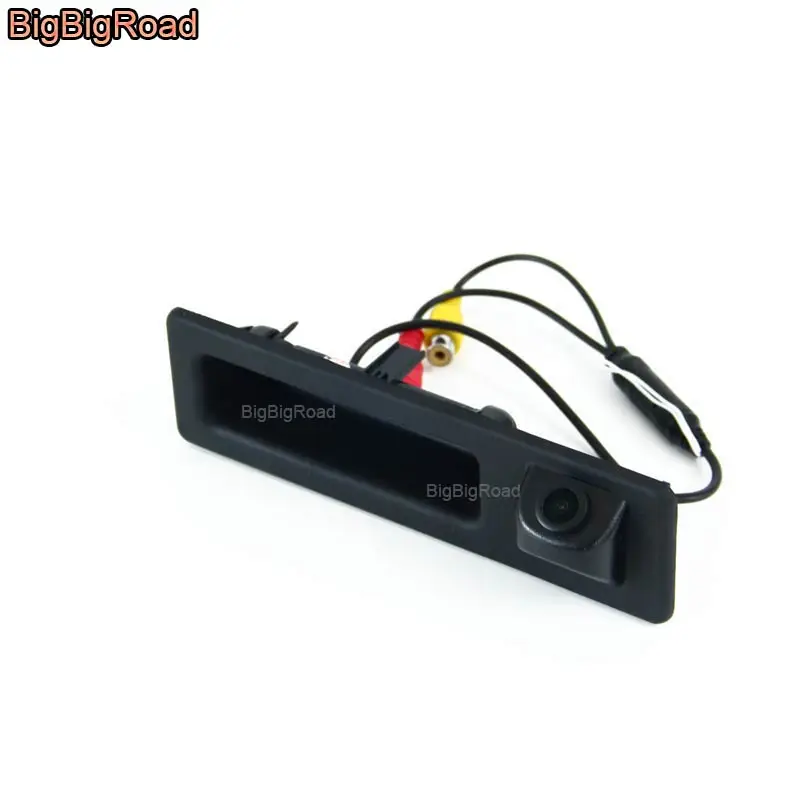 

BigBigRoad Car Trunk Handle Rear View Backup Reverse Camera For BMW 3 5 Series F30 F31 F34 F35 F10 F11 F07 F18 2011~2018