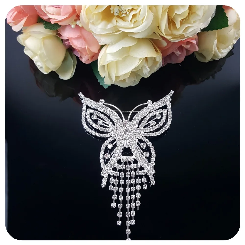 Luxury&Royal Design of Crystal Butterfly Brooch Jewelry for Fashion Ladies