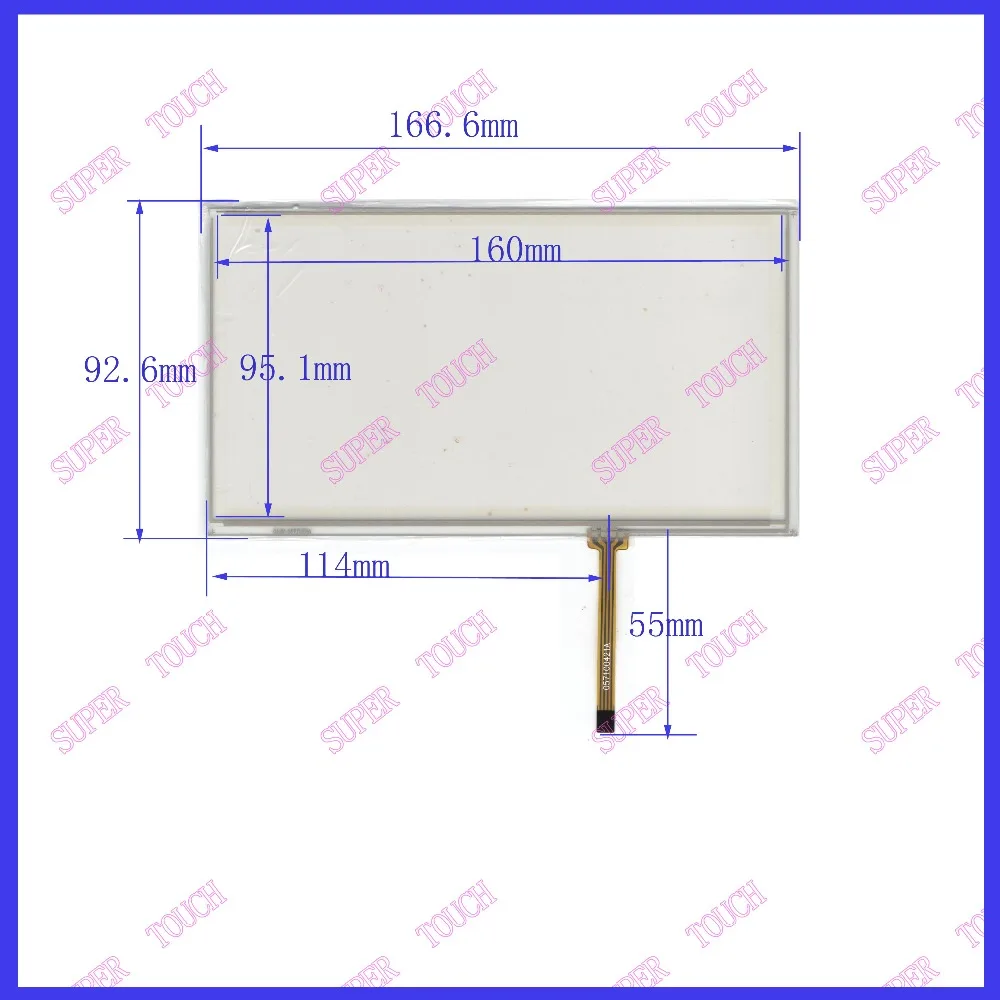 ZhiYuSun compatible HLD-TP-2162  Touch 7 inch tablet navigation 167mm*93mm  for GPS car touch screen glass panel