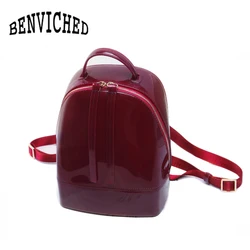 BENVICHED New Fashion Women Cute Silicone Backpack Female Travel Bags Girl School Candy Bag Lady Waterproof jelly Bag