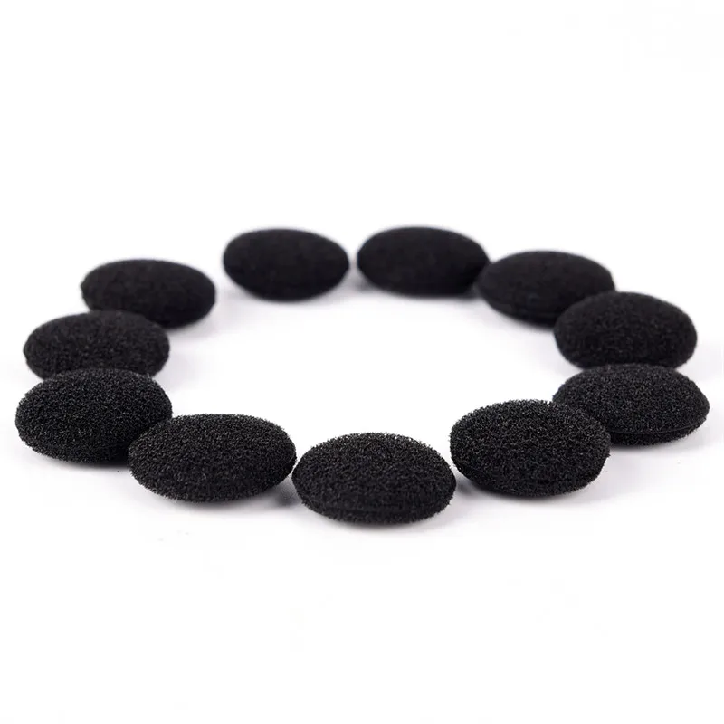 30Pcs Sponge Covers Tips Black Soft Foam Earbud Headphone Ear pads Replacement For Earphone MP3 MP4 Moblie Phone