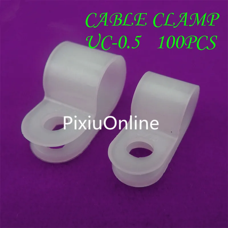 100PCS  YT452   The UC Series    UC - 0.5   Wire Clamp    Wiring Fixed Button    R Type Clamp   Free Shipping