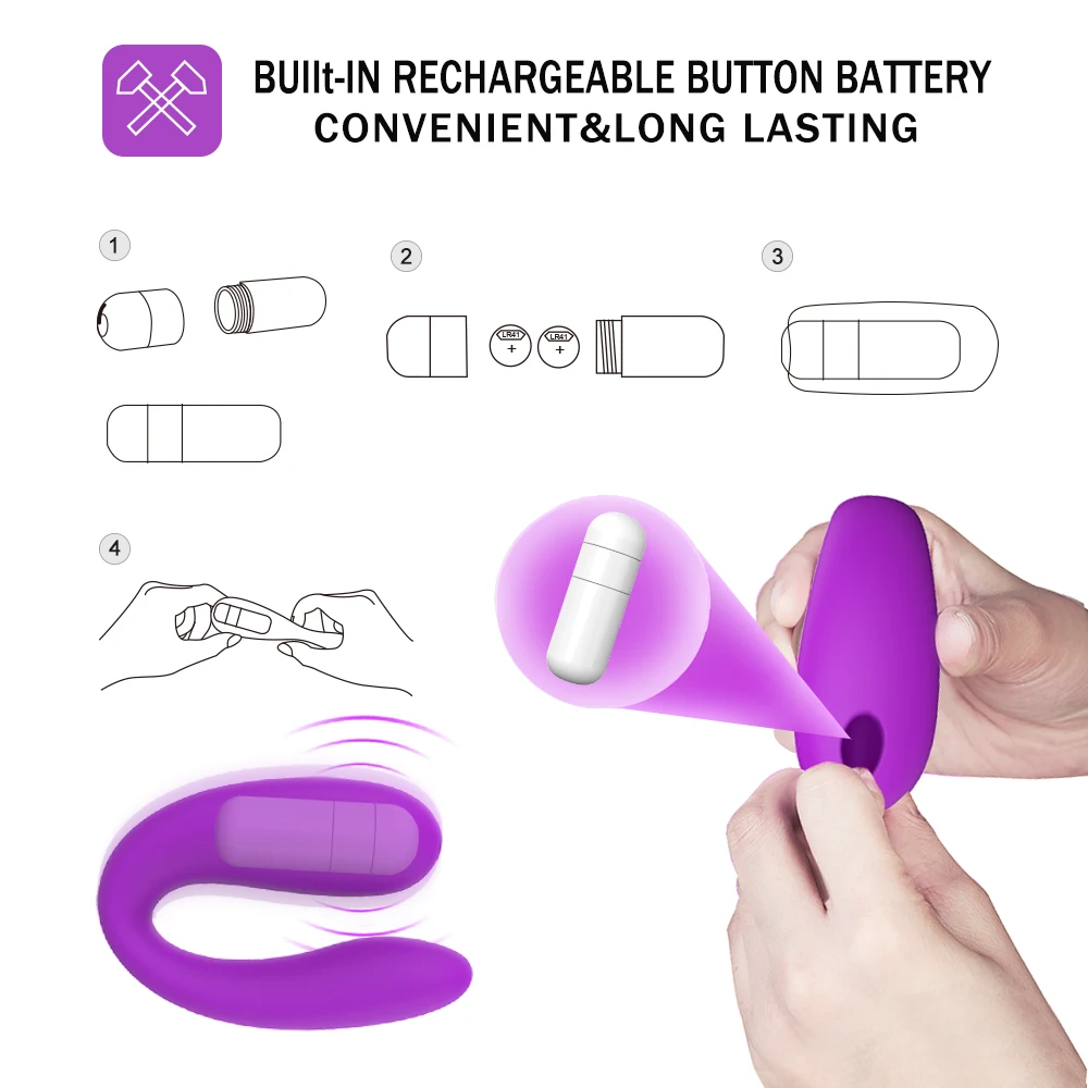 U Shape G Spot Vibrator Clitoris Stimulator We Orgasm Couples Strapon Vibe Anal Vibrator Female Masturbator Sex Toys for Woman.