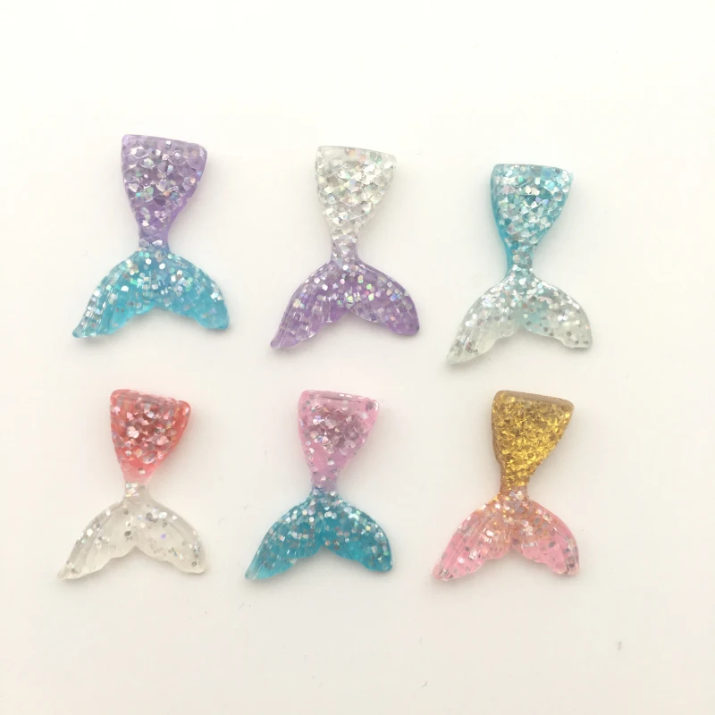 Free Shipping (6pcs/set ) Cute Mermaid Fridge Magnet Lovely Bling Bling Fish Tail Message Sticker Kids toy Fashion Party Gift