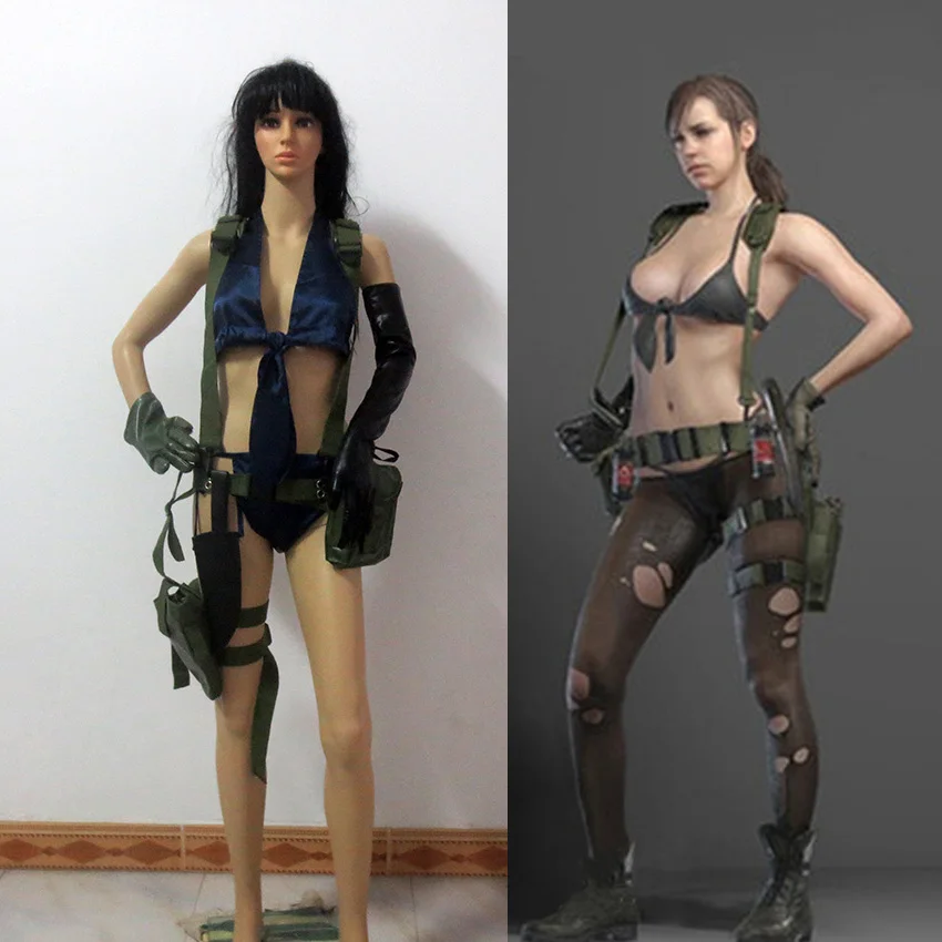 

Metal Gear Solid V Venom Snake Quiet Cosplay Costume Include Bags Customized Size