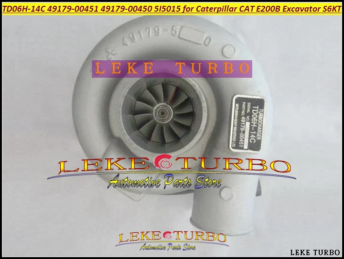 TD06H 49179-00451 49179 00451 49179-00450 5I5015 Turbo Turbocharger For Caterpillar CAT E200B Excavator Earth Moving S6K S6KT