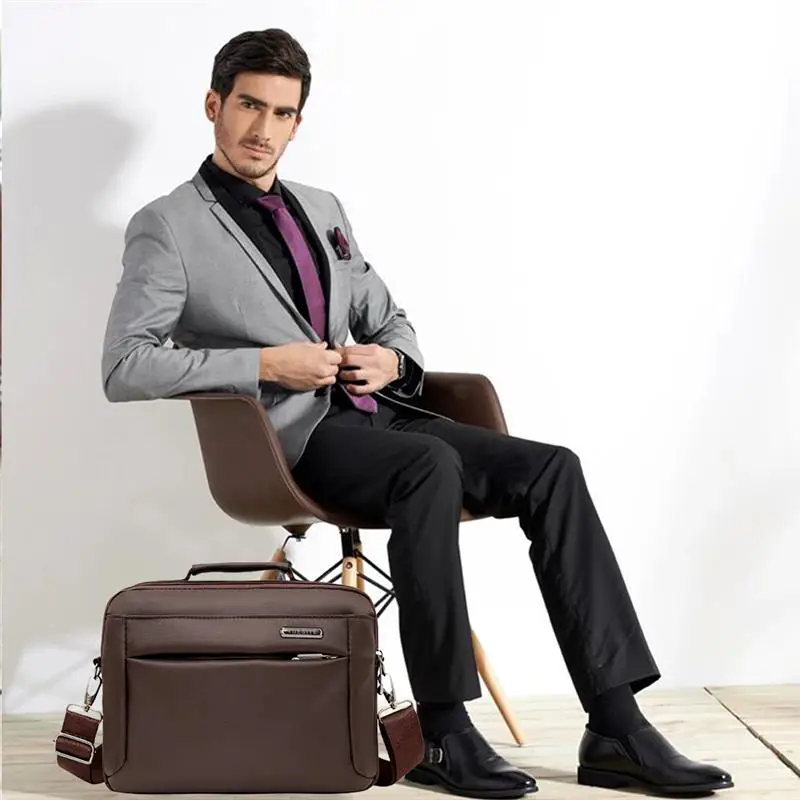 2019 New Men Oxford Handbag Zipper Men Business Polyester Laptop Soft Handle Briefcases Bags Shoulder Crossbody Bag