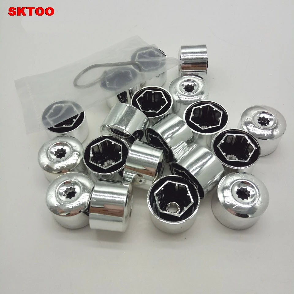 20pcs Car Wheel Bolt Caps Tyre Screws Cover For Volkswagen VW POLO Tiguan Passat B5 B6 B7 Golf 4 5 6 7 MK6 Jetta MK5 Bora Touran