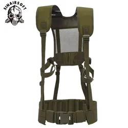 Chaleco táctico MOLLE 1000D para hombre, cinturón de nailon para combate de batalla, fajas para hombre con eslinga de hombro, cinturón de combate Airsoft