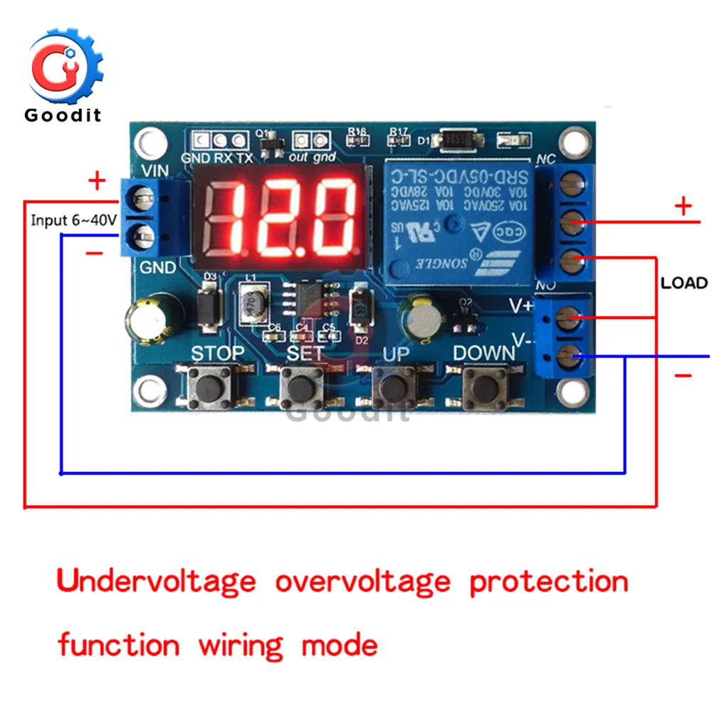 18650 Lithium Battery Charger Board with Over Charge Discharge Protection 6-40V Integrated Circuits Board Module