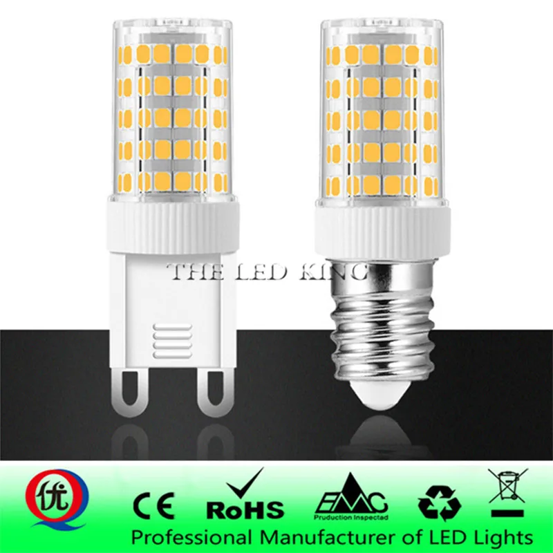 

Ceramic G9 Led Light Bulbs 220V 7W 9W 12W Corn Bulb 360 degrees SMD 2835 Lamp High Quality Chandelier Light Replace Halogen Lamp