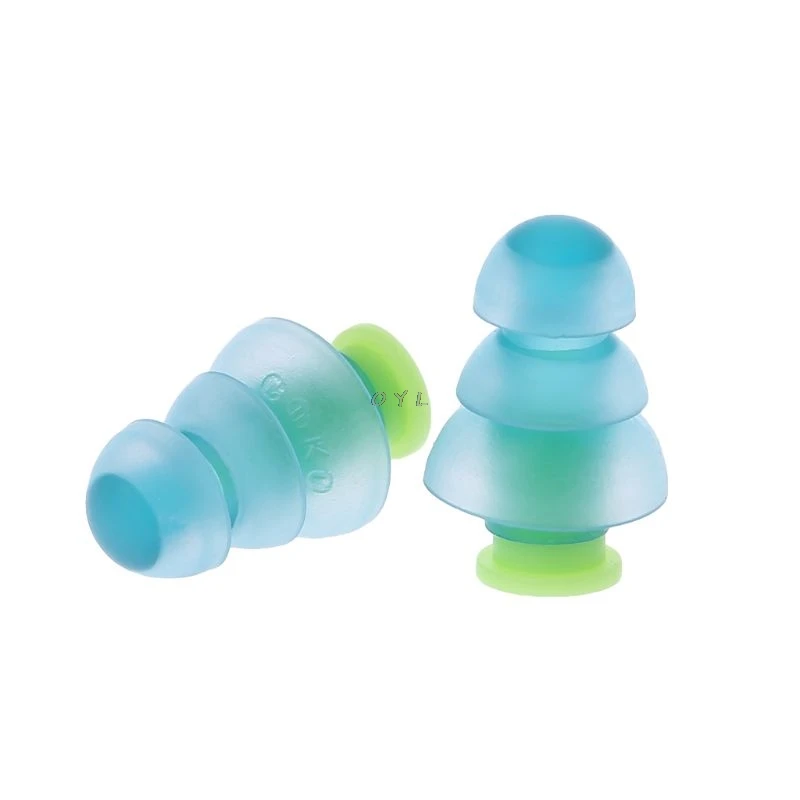 1 คู่ซิลิโคนปลั๊กอุดหูลดเสียงรบกวน Reusable EAR ปลั๊กป้องกันใหม่ล่าสุด