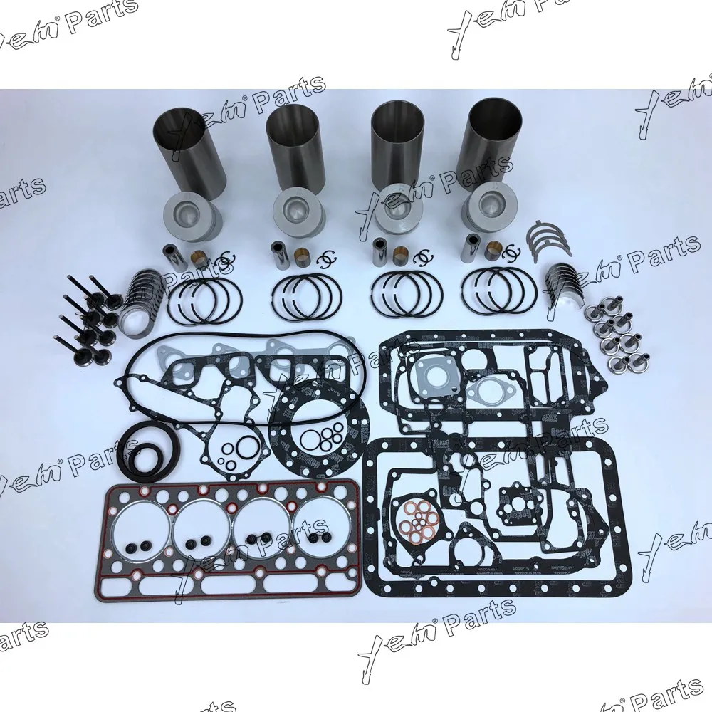 

For kubota tractor engine V1902 V1902DI repair kit liner kit piston + piston ring + gasket set + bearings