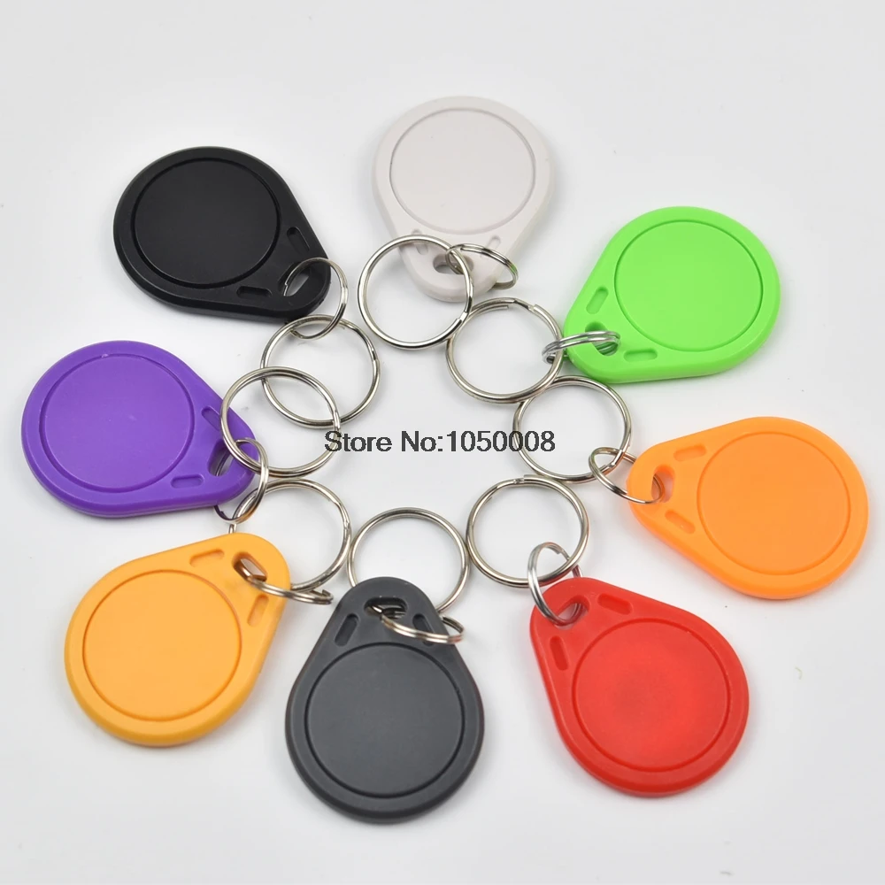 50Pcs/Lot 125Khz T5577 Rewritable Programmable RFID Keychain Keyfobs Copy EM4100 Cards