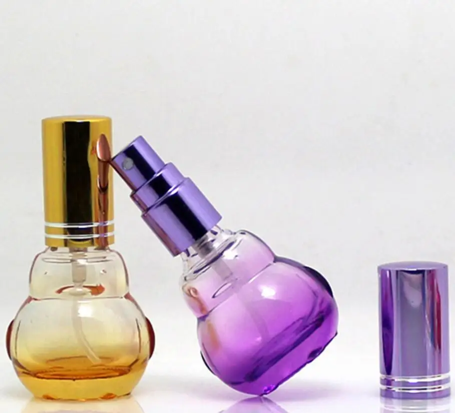 Wholesale 100pcs/lot 10 ML Portable Glass Perfume Spray Bottle Empty Colorful Glass Perfume Bottles