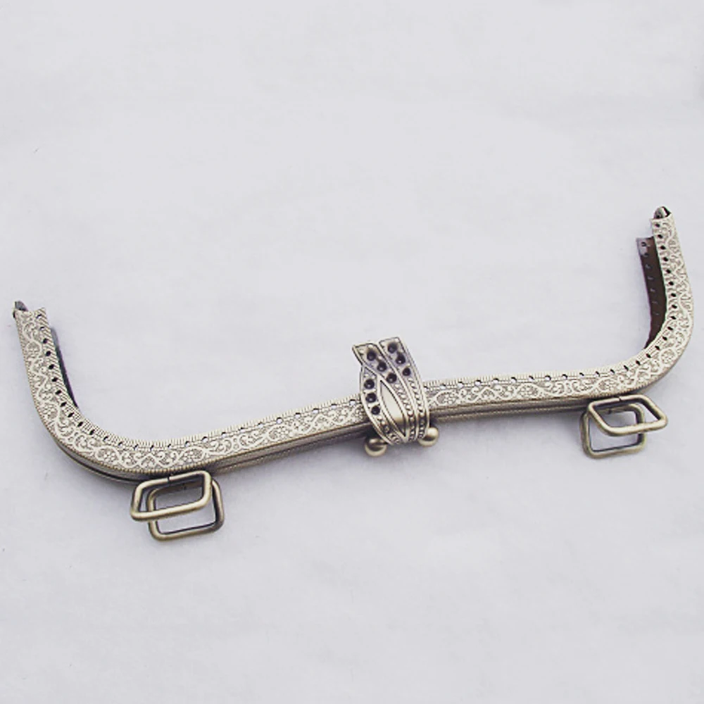 26cm length big size M shape women diy purse frame bag making metal clasp hardware accessories 5pcs/lot