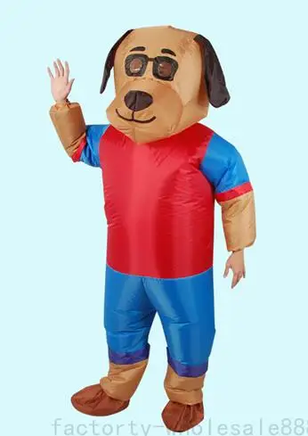 New Adult Cute Dog Carry Me Party Mascot Costume Christmas Fancy Dress Halloween Mascot Costume Free Ship