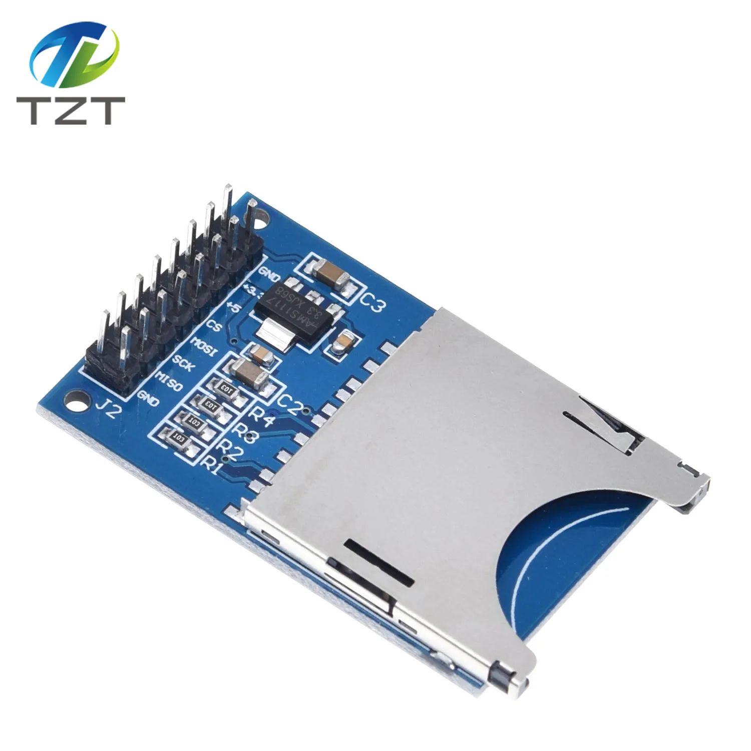 1/3PCS TZT Lese- und Schreibmodul SD-Kartenmodul Steckplatz Leser für Arduino – Detail 3