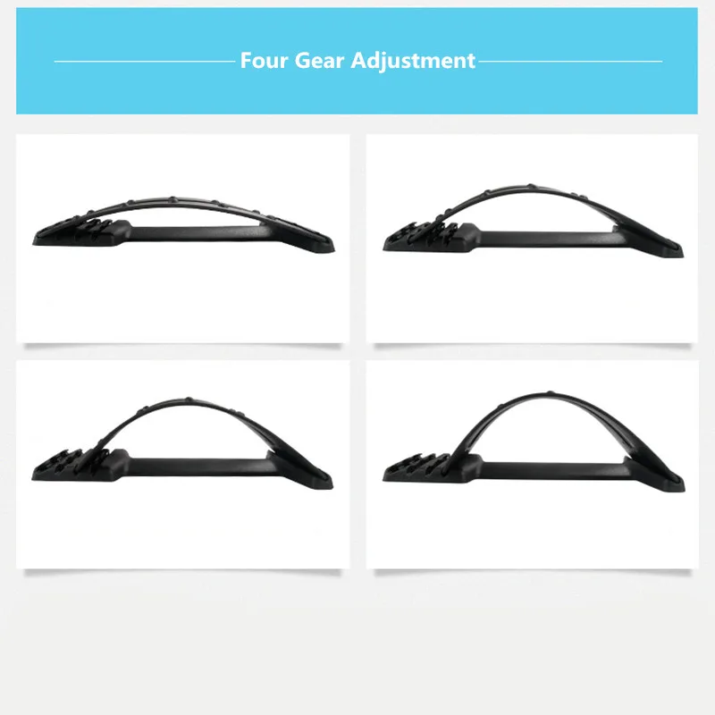 Massageador de costas fitness, equipamento de alongamento, relaxamento, mate, suporte para lombar, alívio para dor na coluna, quiropraxia