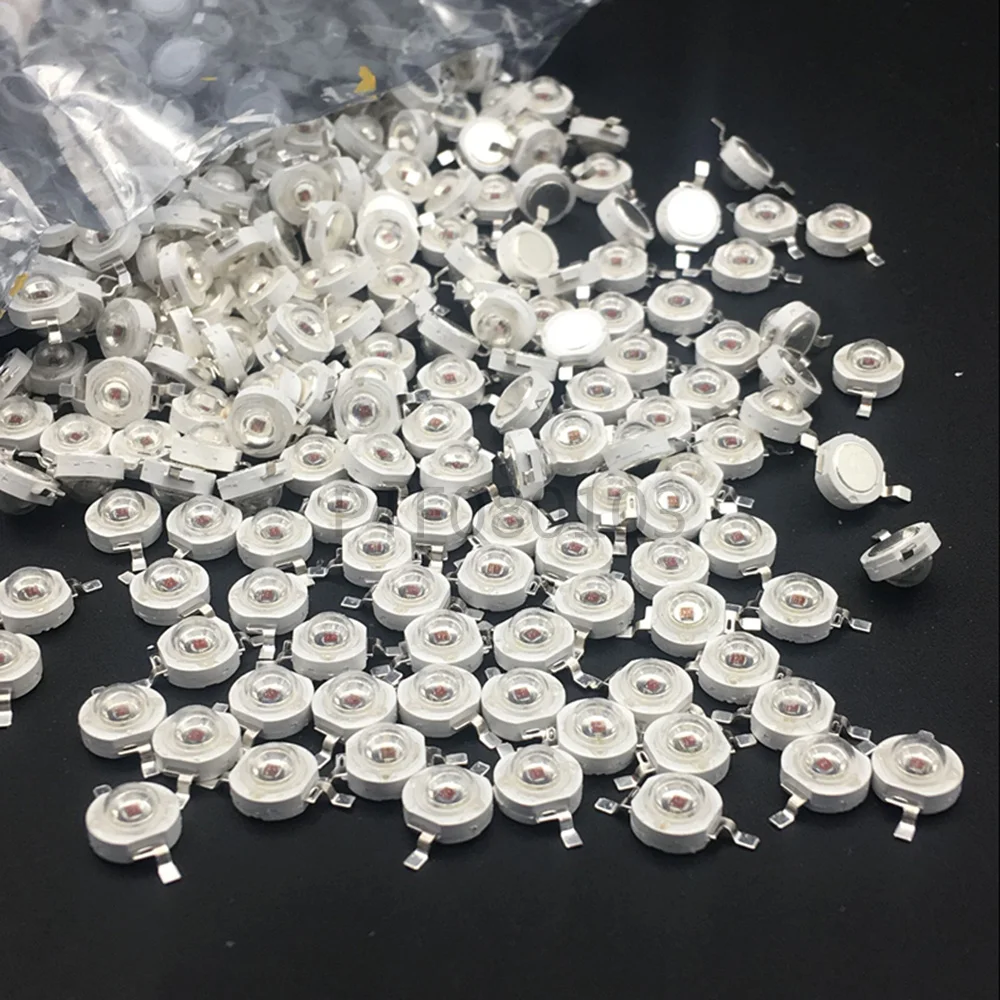 

100pcs 3W LED High power LED Lamp bulbs Red 620-625nm 700mA 2.0-2.4V 80-90LM 42mil Taiwan Chips