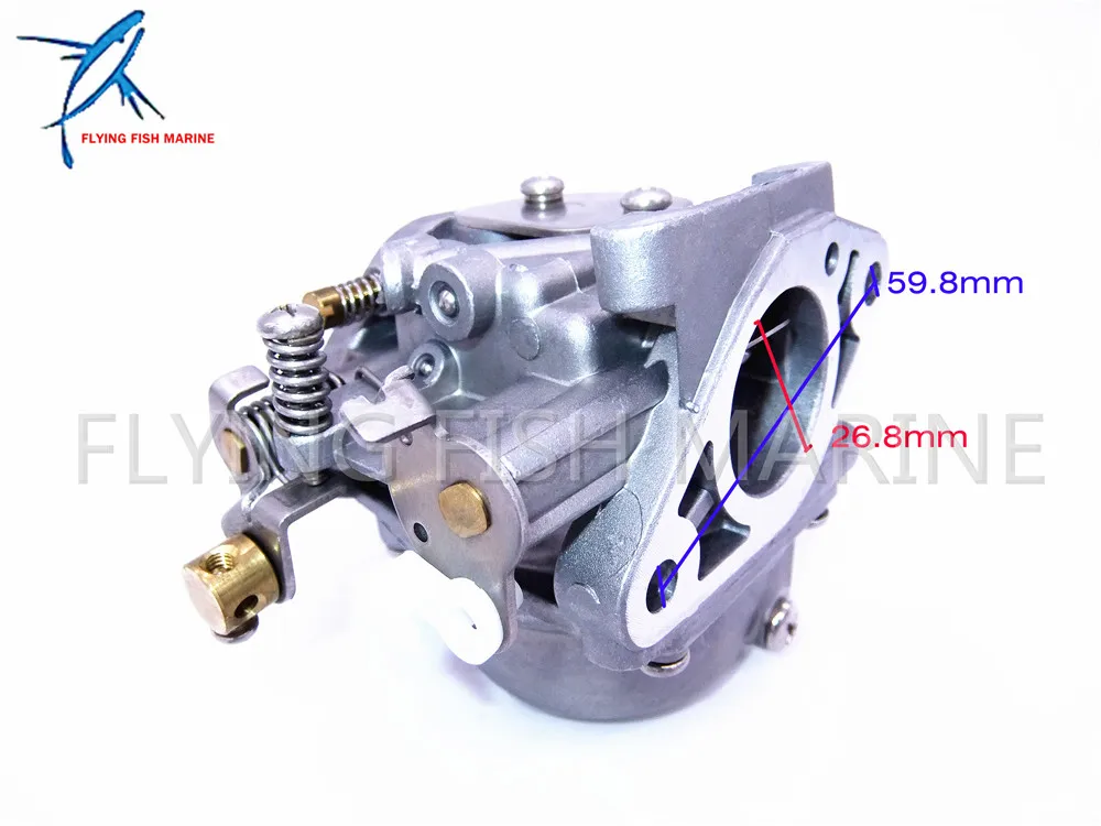 Boat Motor Carburetor 6G1-14301-01 for Yamaha 2-stroke 6hp 8hp  6CMH 6DMH 8CMH outboard motors 6G1-14301