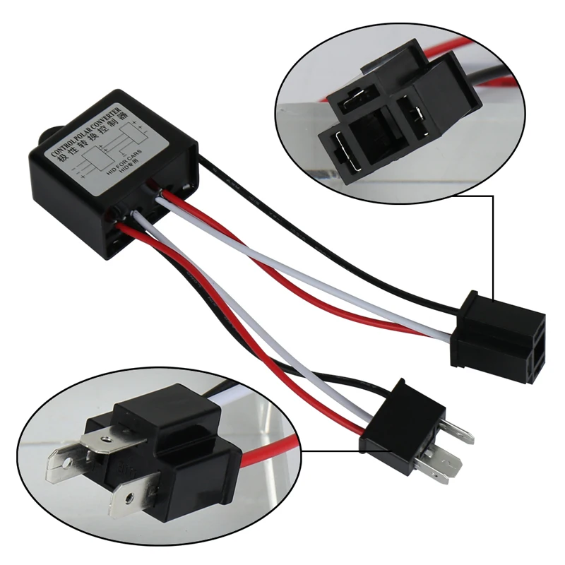 HID converter H4 High-Low switching negative control Auto Headlights Canbus Adaptor for Toyota Suzuki Jimny 2Pcs/pair