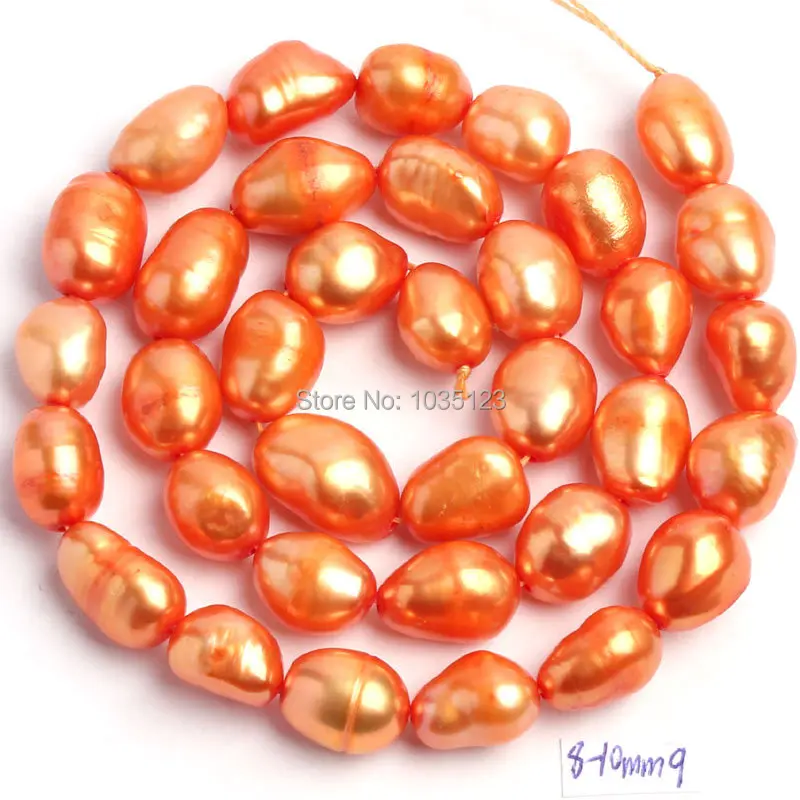 18 Color 8-9mm Multicolor Natural Freshwater Pearl Irregular Shape Loose Beads Strand 14\