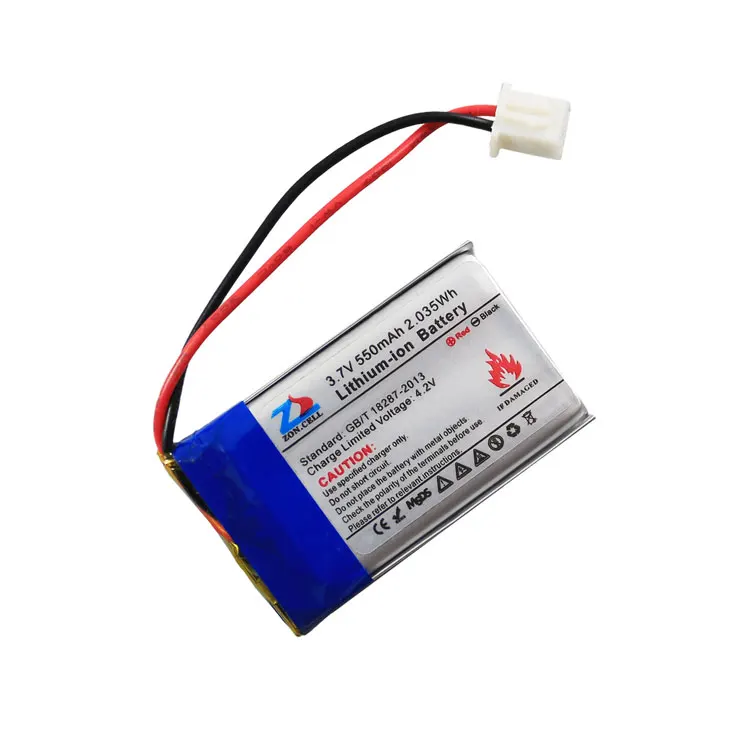 코어 552540 블루투스 헤드셋 마우스 MP3 충전식 리튬 이온 셀, 550mAh 502540 3.7V 리튬 폴리머 배터리