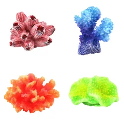 Beautiful Resin Artificial Aquarium Coral Decoration Colorful Lanscaping Aquarium Stone Decor Fish Tank Ornament Coral Reef