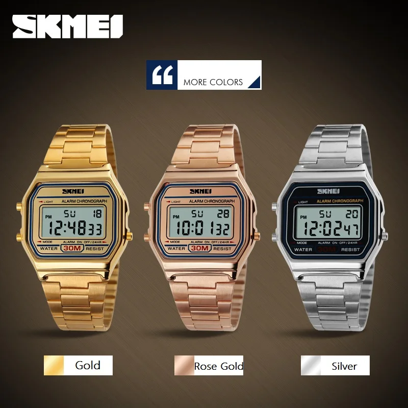 SKMEI New Sport Watch For Men Women Brand Electronic Led Digital Watch Fashion Stopwatch Waterproof Watches Relogio Masculino