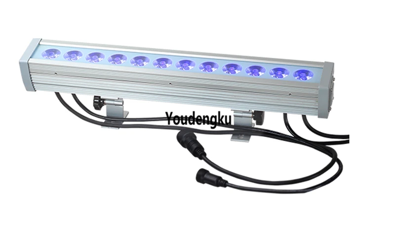 

8 pcs stage decor waterproof lighting 12x3w RGB 3in1 DMX IP65 led wall washer bar led wash lights outdoor