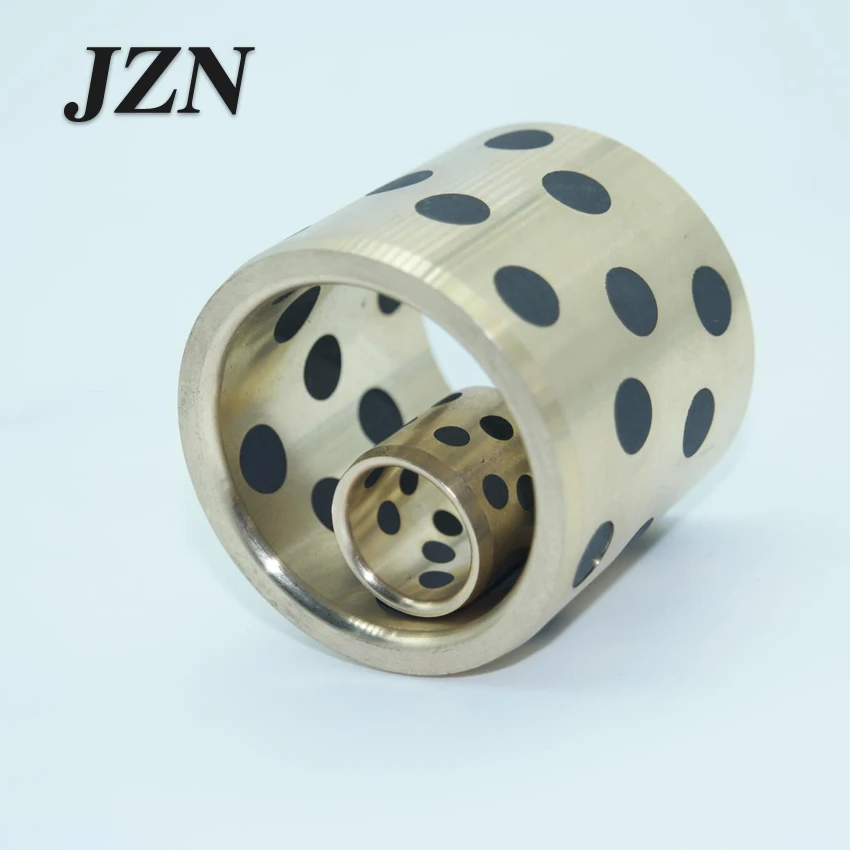 

JDB inlaid graphite copper sleeve / oil-free bushings / self-lubricating oil bearing / copper sleeve diameter 15mm 16mm