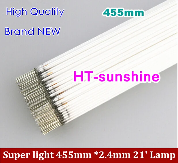 

50PCS/LOT High Quality NEW 455mm*2.4mm 21 inch CCFL Backlight Lamps for LCD Monitor 455 mm backlight tube