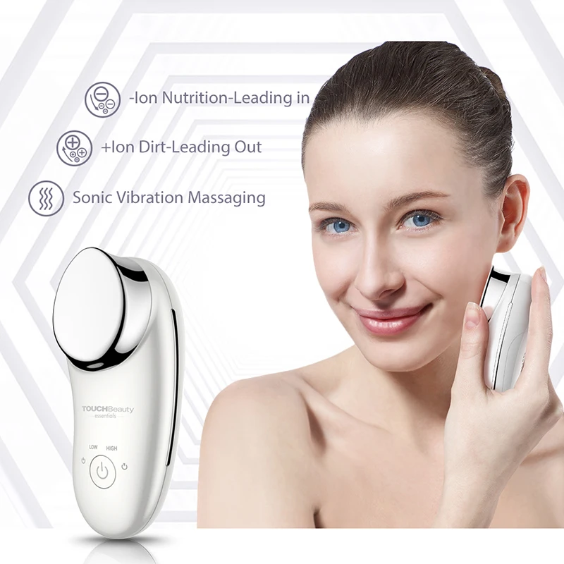 Mini Sonic Facial Massage Wireless Electric SPA Beauty Instrument  Device Ionic Infusion Face Vibration Deep Cleansing