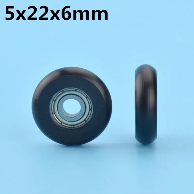 

1Pcs 5x22x6 mm Nylon Plastic Carbon Steel Bearings 3D printer Instrument Doors Windows