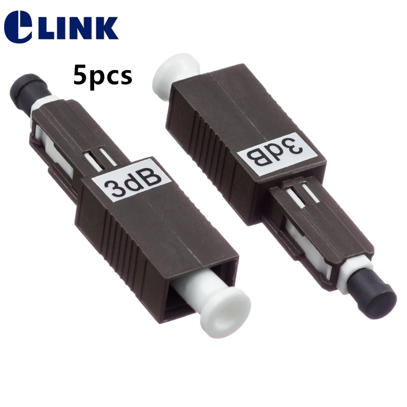 fibre optic FM attenuator 5pcs MU UPC female to male attenuator 0db 1dB 3db 5db 10db 15db 20db ftth optical attenuator ELINK 7db