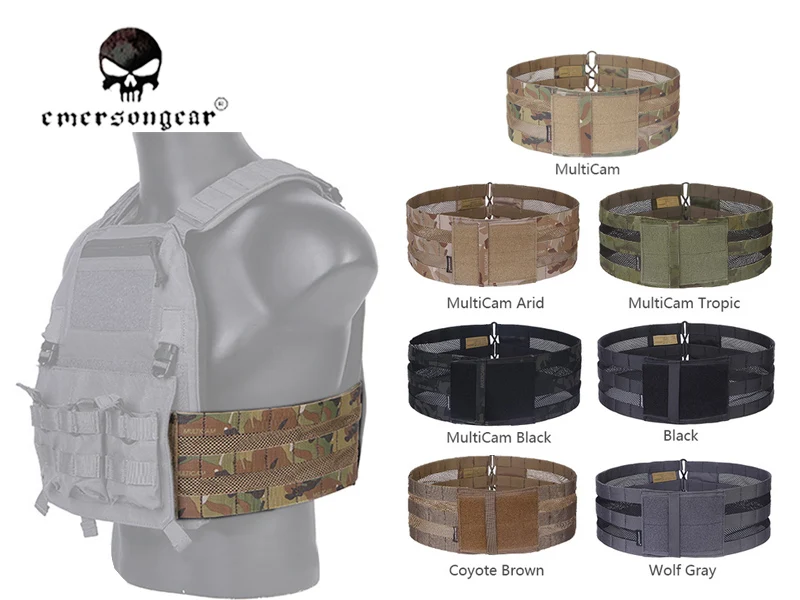 Emersongear-Mesh Cummerbund Carrier Vest for AVS and JPC VEST, Waist Combat EM7361