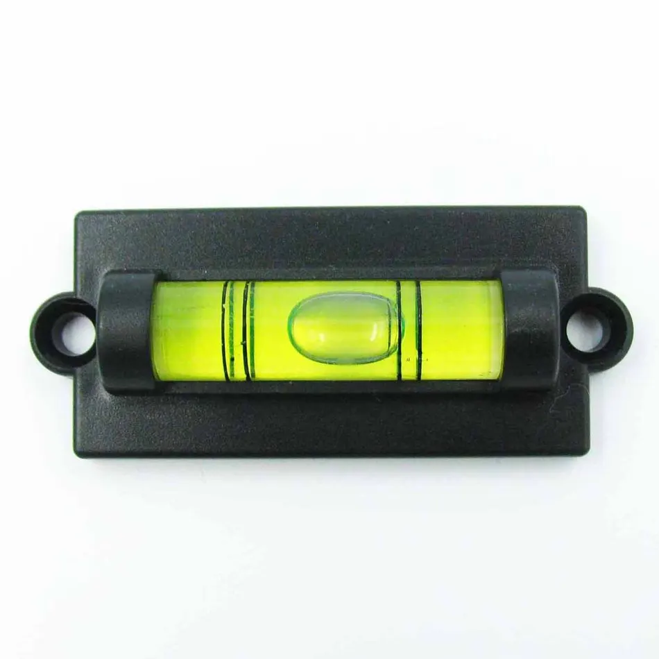 

HACCURY Mini bubble level spirit level Small spirit with Mounting Holes water level tool with ears (50 Piece/Lot)