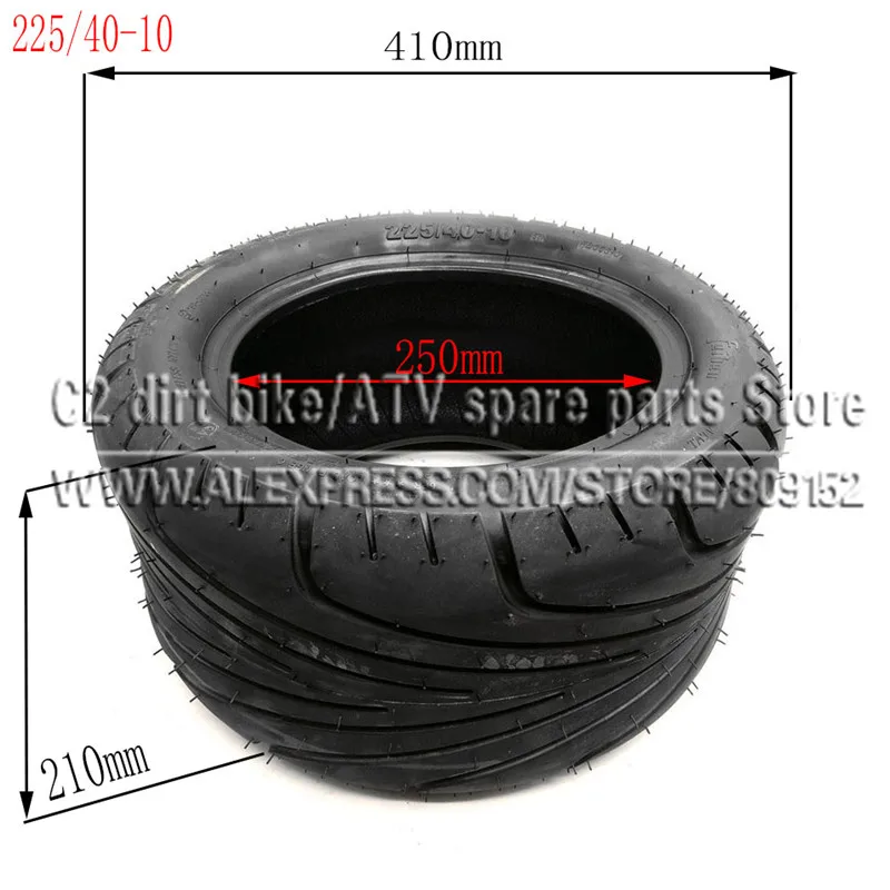 225/55-8 Tire 225/40-10 Tyre 18x9.50-8  Front or Rear 8inch 10inch 6PR Electric Scooter Vacuum Tires For Harley Chinese Bike