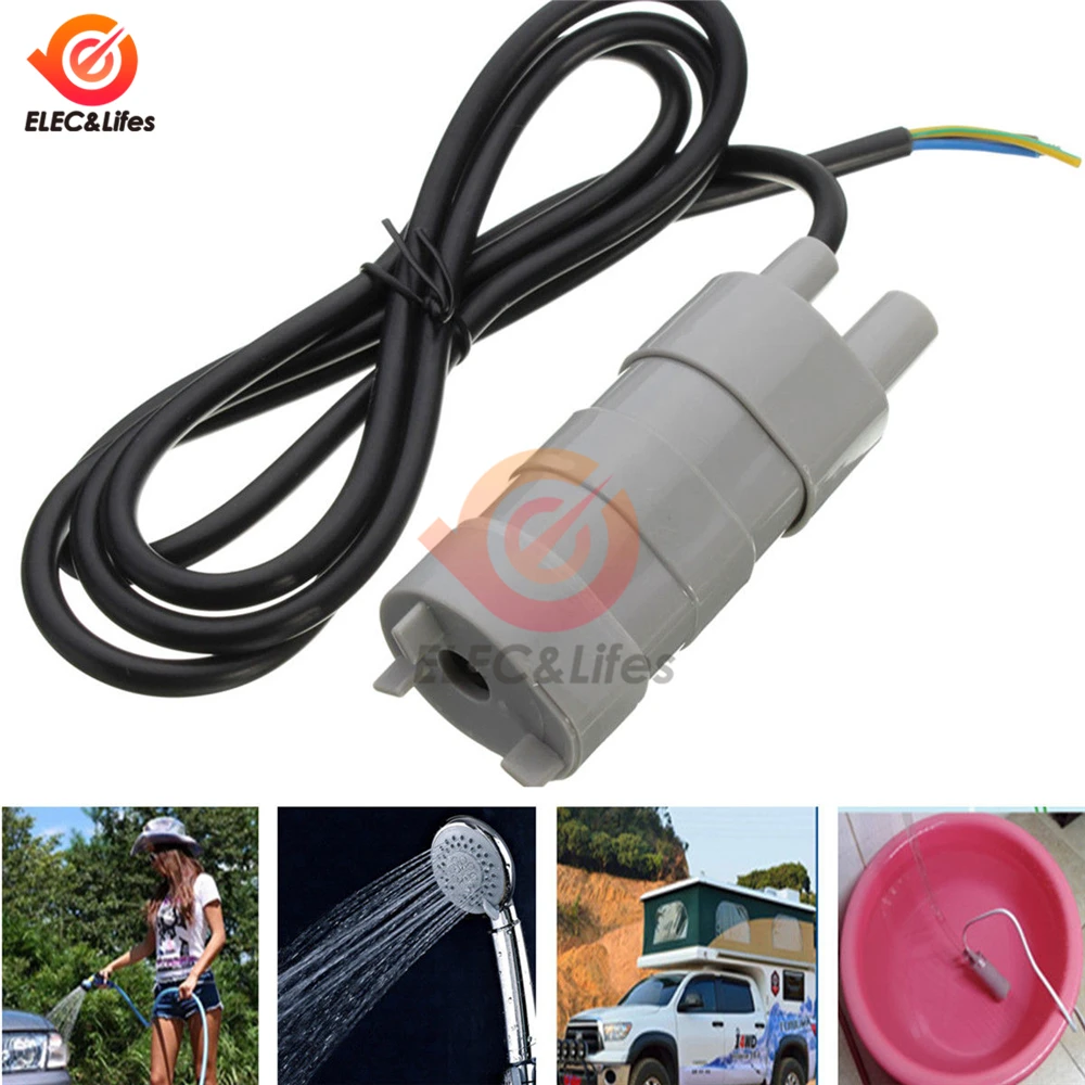 Pompe idrauliche trifase del Micro motore per lo stagno del carro armato di pesce dell'acquario JT-500 600L/H 5M pompa idraulica sommergibile ad alta pressione di cc 12V 24V