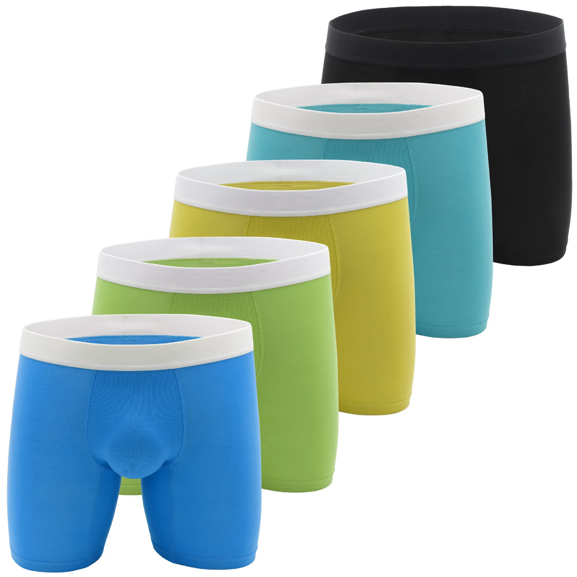 

Men Boxer Shorts Men Antibacterial Comfortable Long Leg Shorts Sexy U Convex Pouch Boxer Colorful Anti Abrasion Legs Underwears