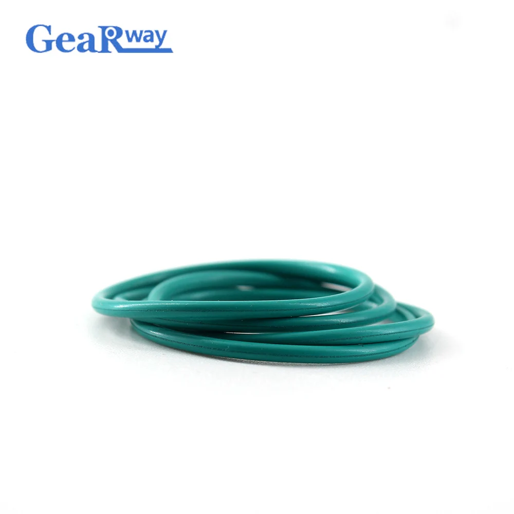 Gearway Green FKM O Ring Seal Gasket 1.8mm CS O Ring Sealing 70/71/73/75/117/120/125mm ID 70SH Hardness O Ring Seal Washer