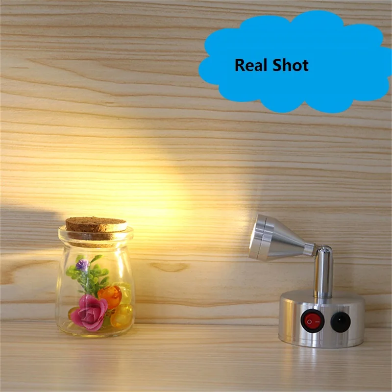 1W /3W recharging led spot lamp,portable wedding,jewelry showcase lamp ,desk sitting ,wall side  ceiling mount battery light